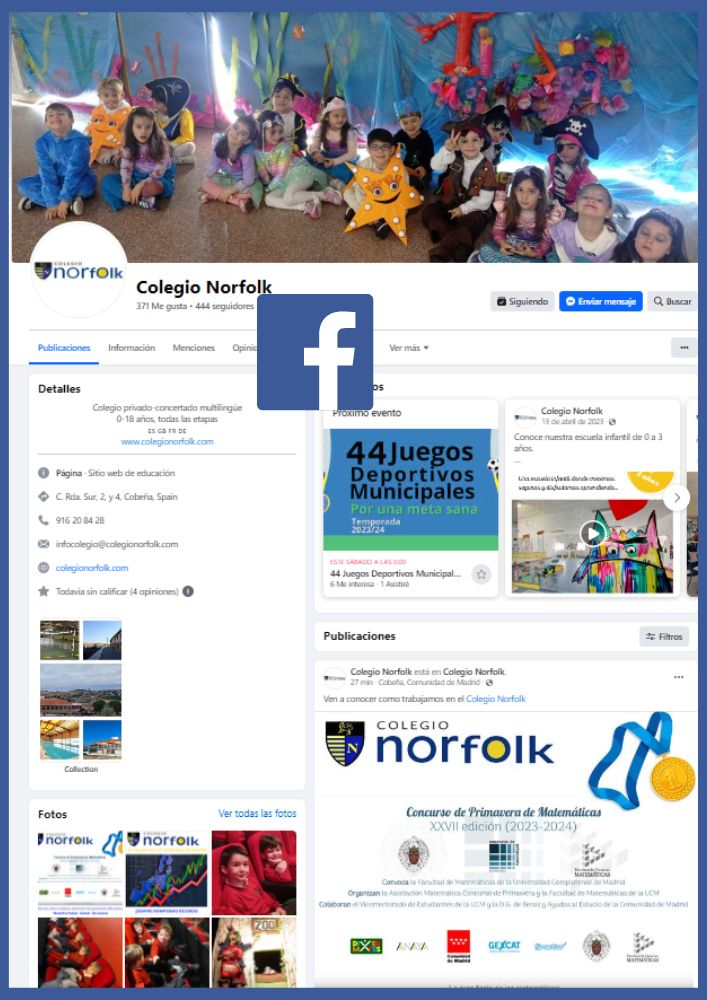 Facebook del Colegio Norfolk